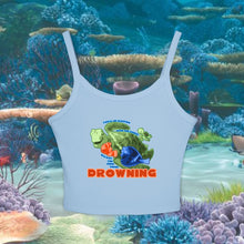 Load image into Gallery viewer, Sleeping With Fishes Spaghetti Tank Top