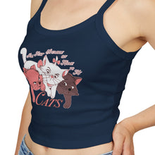 Load image into Gallery viewer, Stumble Home To My Cats Spaghetti Tank Top