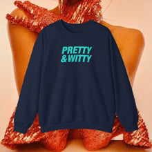Load image into Gallery viewer, Pretty & Witty Crewneck (Blue)