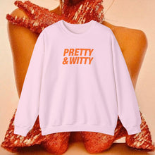 Load image into Gallery viewer, Pretty & Witty Crewneck (Orange)