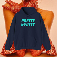 Load image into Gallery viewer, Pretty & Witty Hoodie (Blue)