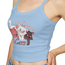 Load image into Gallery viewer, Stumble Home To My Cats Spaghetti Tank Top