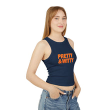 Load image into Gallery viewer, Pretty & Witty Racerback Tank Top (Orange)