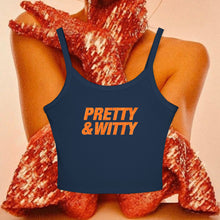 Load image into Gallery viewer, Pretty & Witty Spaghetti Tank Top (Orange)