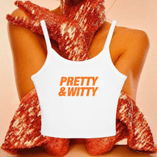 Load image into Gallery viewer, Pretty & Witty Spaghetti Tank Top (Orange)