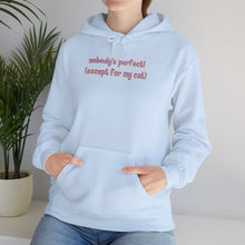 Load image into Gallery viewer, Nobody's Perfect (Except For My Cat) Hoodie