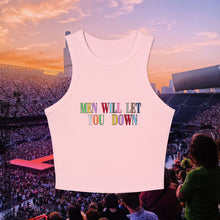 Load image into Gallery viewer, Men Will Let You Down Racerback Tank Top