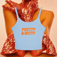 Load image into Gallery viewer, Pretty & Witty Spaghetti Tank Top (Orange)