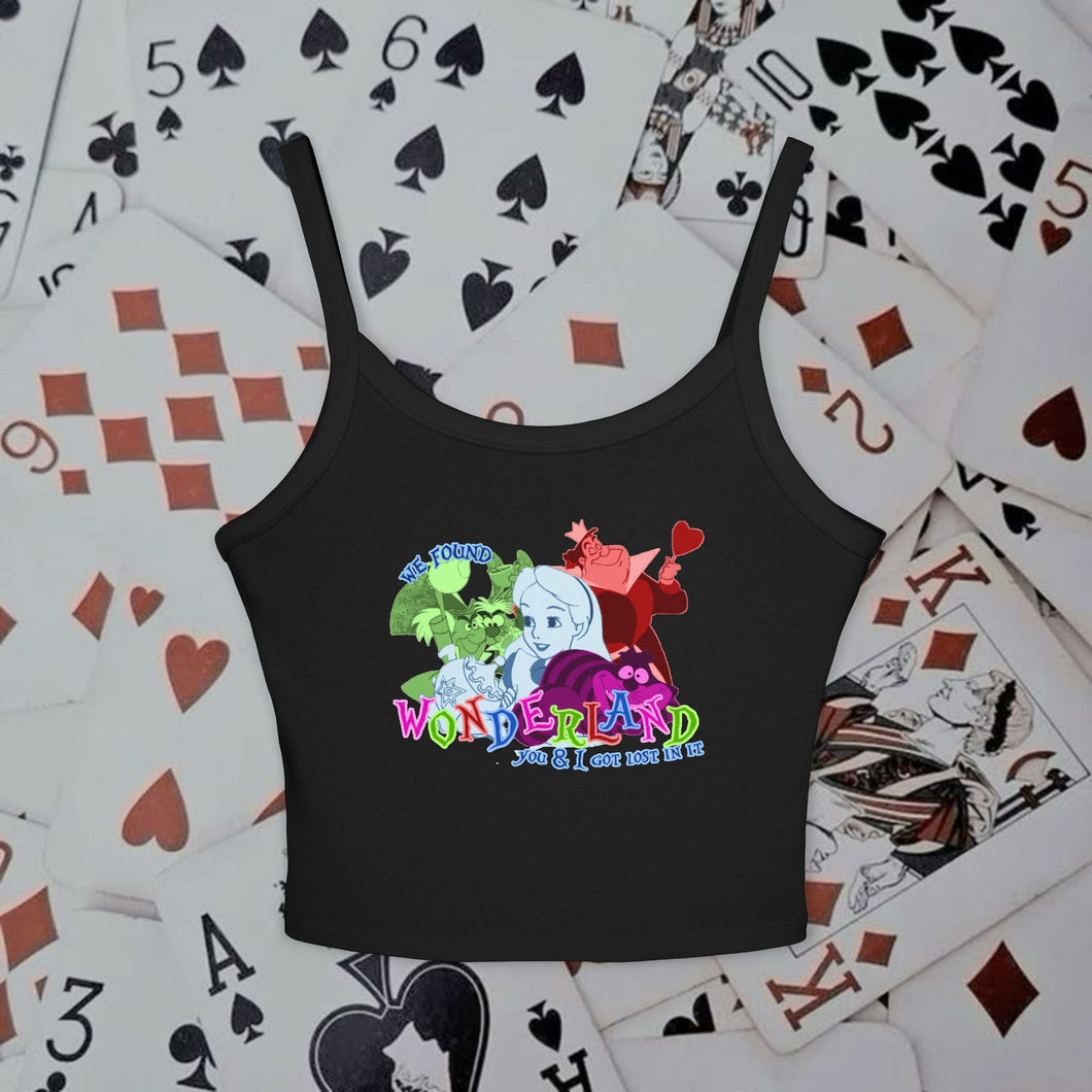 Lost In Wonderland Spaghetti Tank Top
