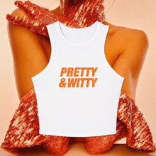 Load image into Gallery viewer, Pretty &amp; Witty Racerback Tank Top (Orange)
