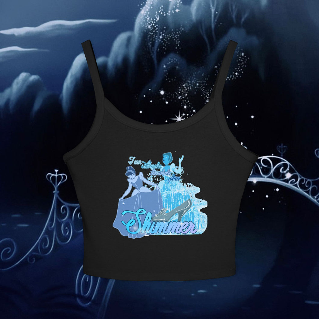 Cindy Shimmer Spaghetti Tank Top