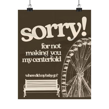 Load image into Gallery viewer, The Coney Poster (dark brown)
