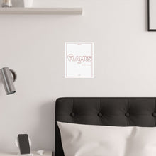 Load image into Gallery viewer, The Flames Print (white)
