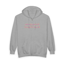 Load image into Gallery viewer, Nobody's Perfect (Except For My Cat) Zip Up Hoodie
