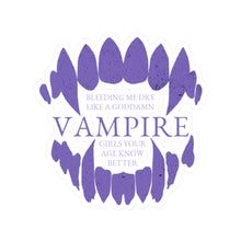 Load image into Gallery viewer, The Vampire Fangs Sticker
