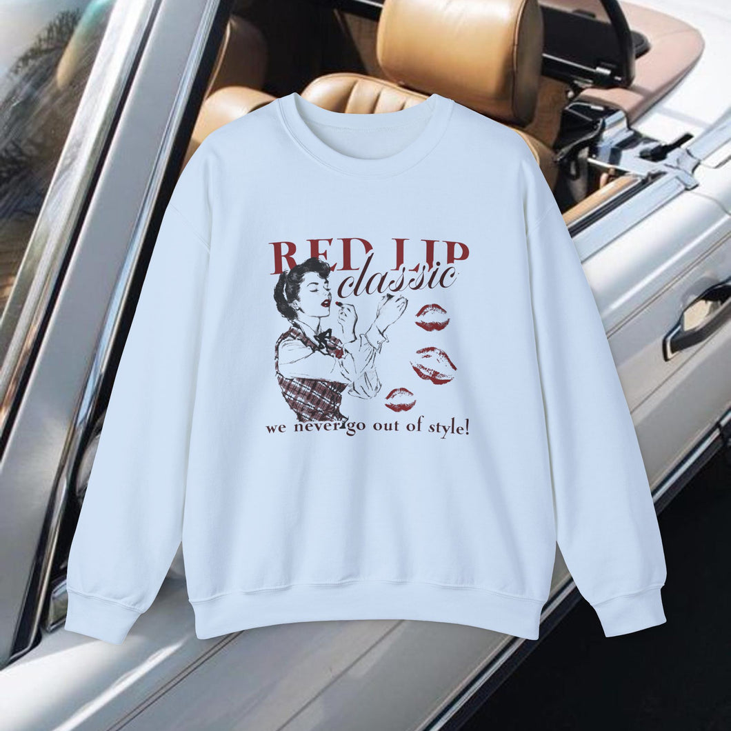 The Red Lip Classic Crewneck