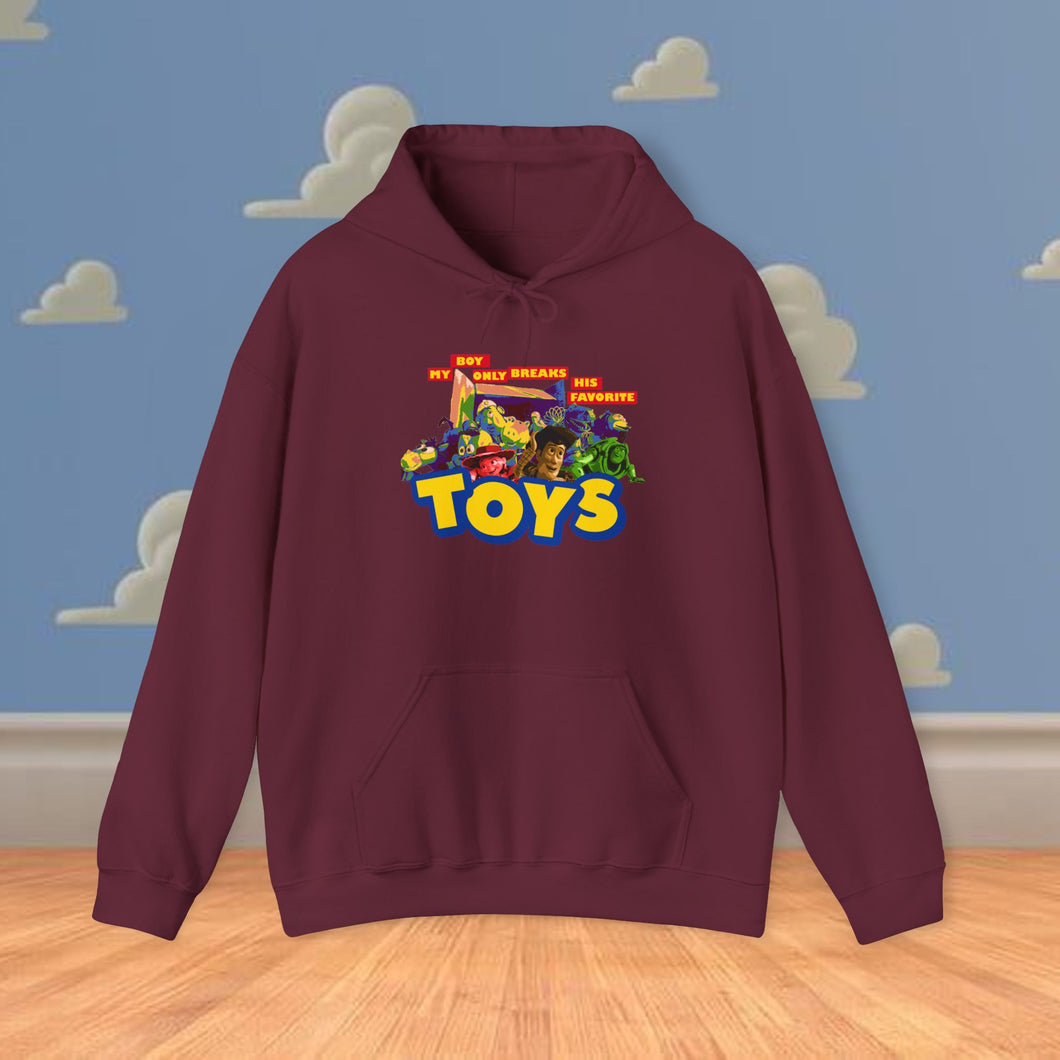 My Boy Breaks Toys Hoodie