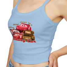 Load image into Gallery viewer, Getaway Cars Spaghetti Tank Top
