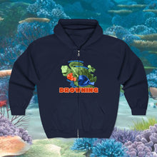 Load image into Gallery viewer, Sleeping With Fishes Zip Up Hoodie
