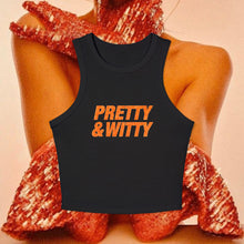 Load image into Gallery viewer, Pretty &amp; Witty Racerback Tank Top (Orange)

