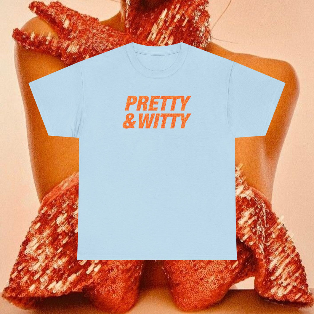 Pretty & Witty T-Shirt (Orange)