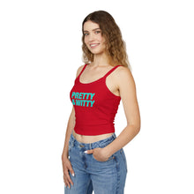 Load image into Gallery viewer, Pretty &amp; Witty Spaghetti Tank Top (Blue)
