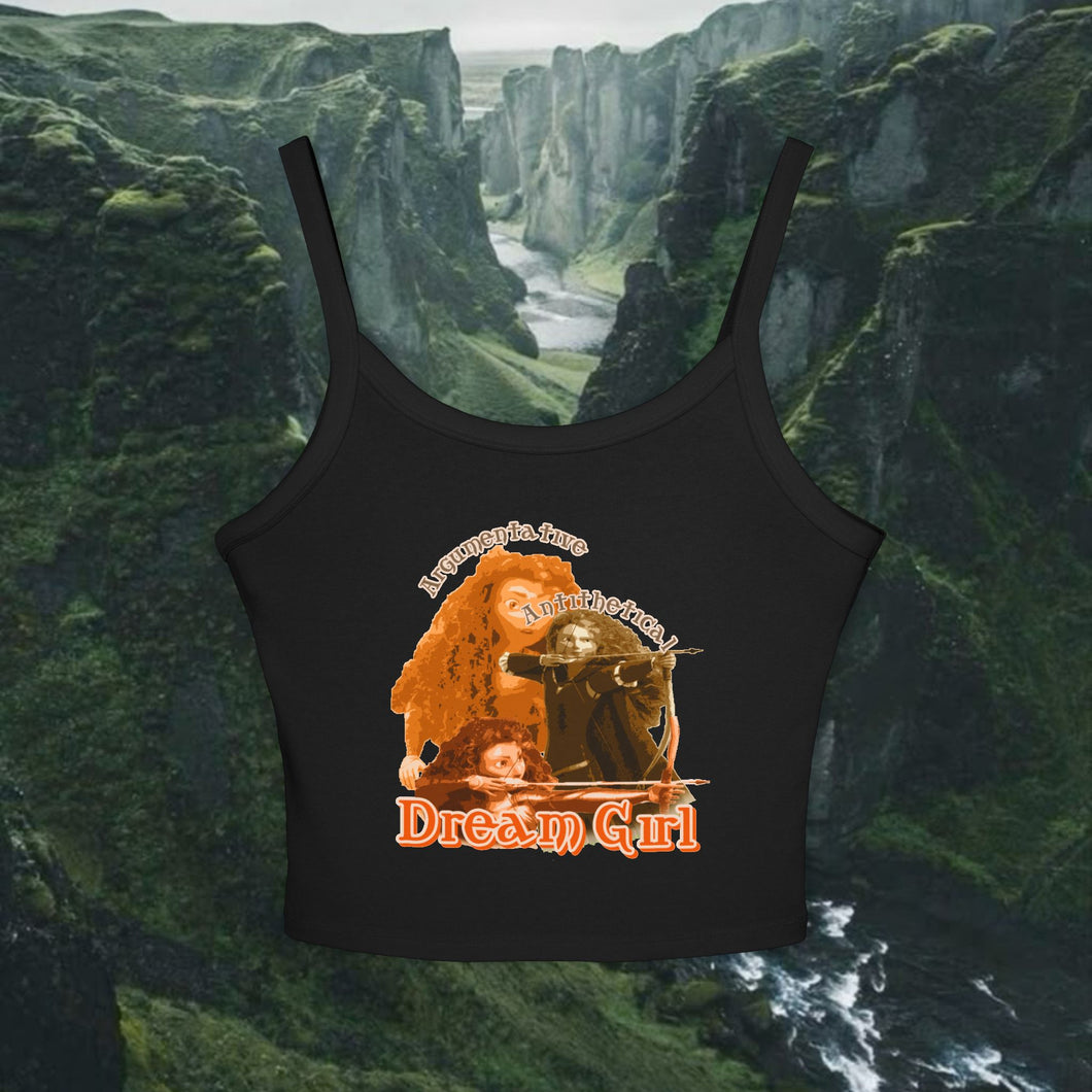 Brave Dream Girl Spaghetti Tank Tops