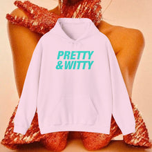 Load image into Gallery viewer, Pretty &amp; Witty Hoodie (Blue)
