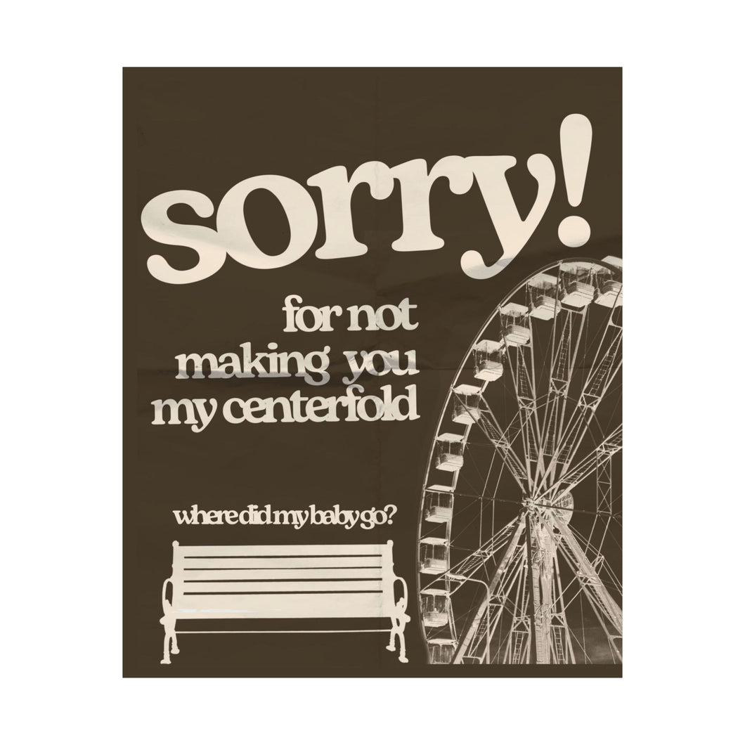 The Coney Poster (dark brown)