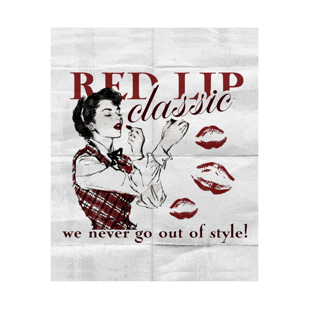 The Red Lip Classic Poster