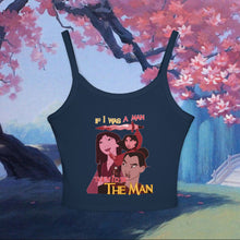Load image into Gallery viewer, Be The Man Spaghetti Tank Top

