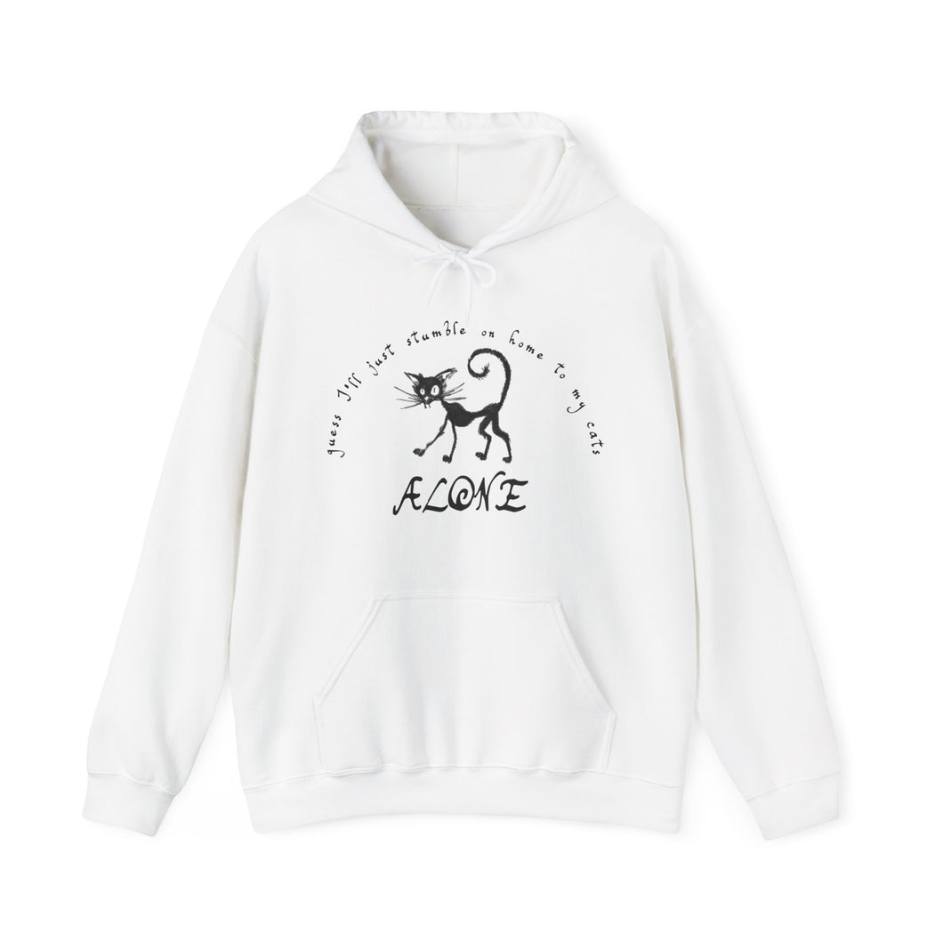 The Lonely Cats Hoodie (white)