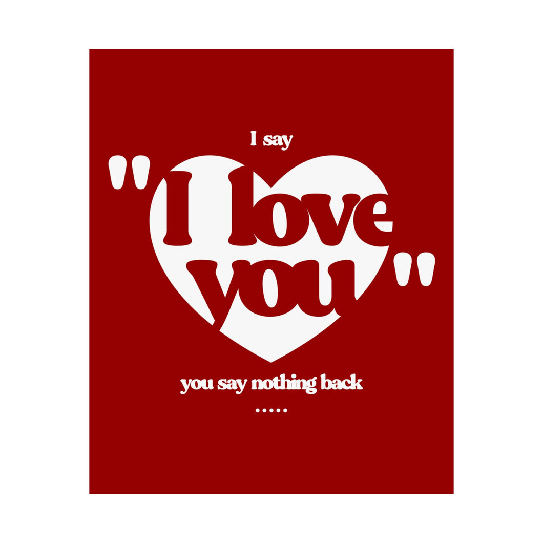 The Say Nothing Back Poster