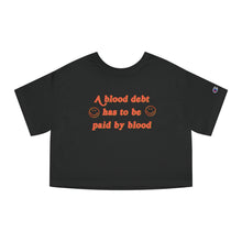 Load image into Gallery viewer, The Blood Debt Crop Top
